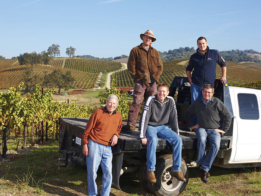 The Haas and Perrin Families, owners of Tablas Creek Vineyards
