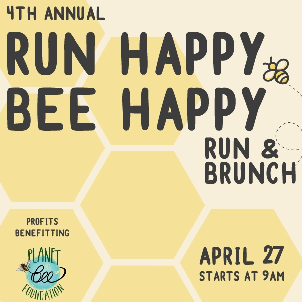 Run Happy Bee Happy event poster
