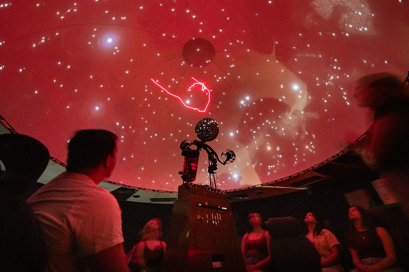 Students in the Roth Planetarium