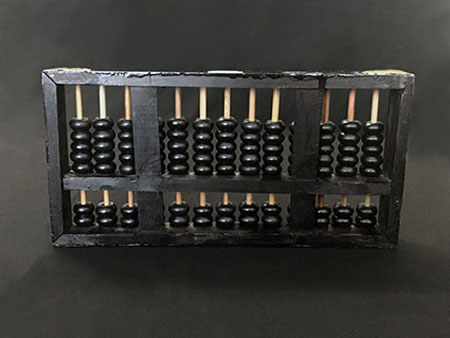 black wooden abacus
