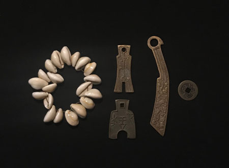 cowrie shells and ancient chinese coins