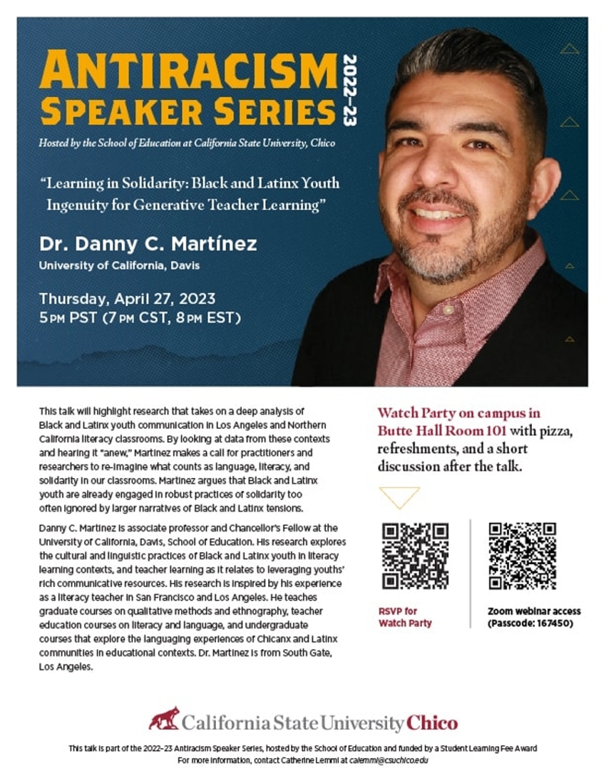 Dr. Danny Martinez Event Flyer