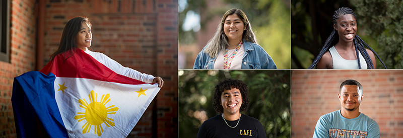 Collage of diverse student faces of Chico State