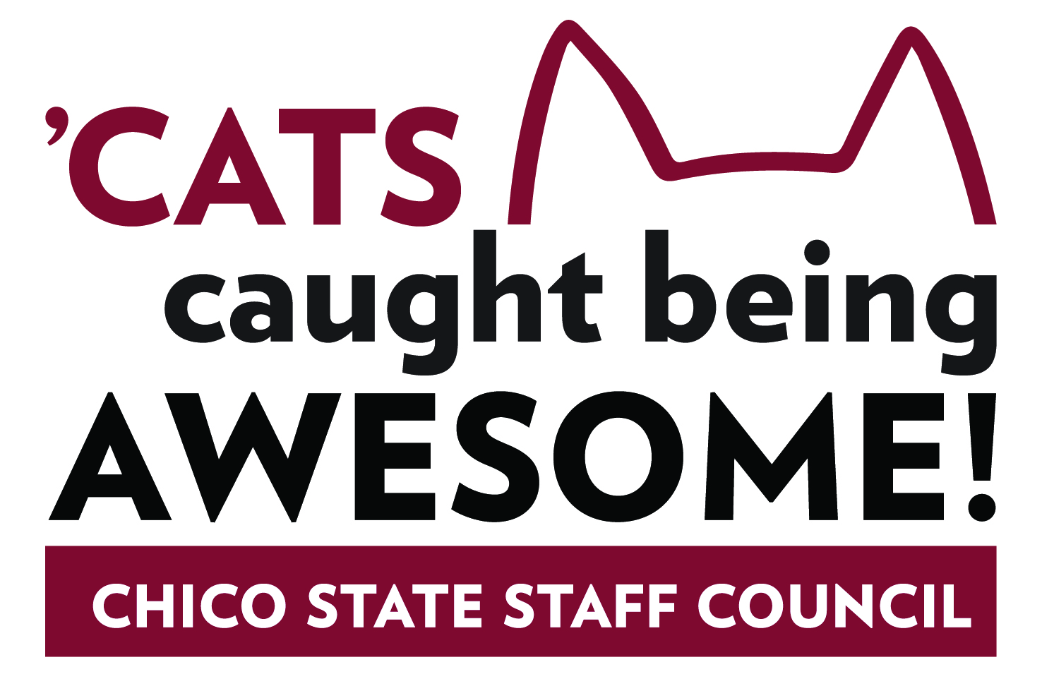 logo of cat ears for cats caught being awesome