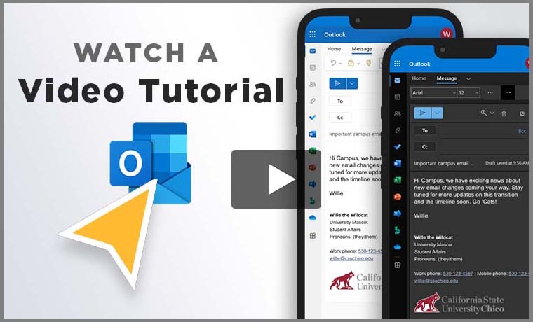 Watch a video tutorial using MS Outlook