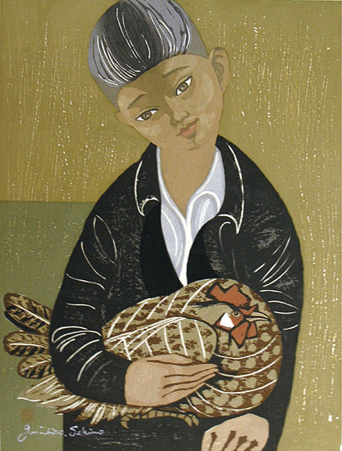 Junichiro Sekino: Boy with Rooster