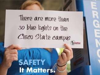 There are more than 30 blue lights on the Chico State campus