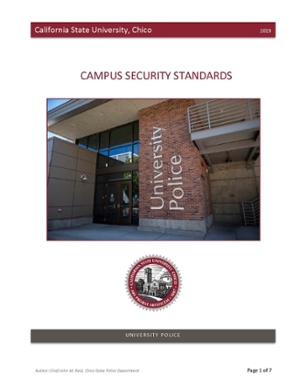 Cover for policy document on security standards
