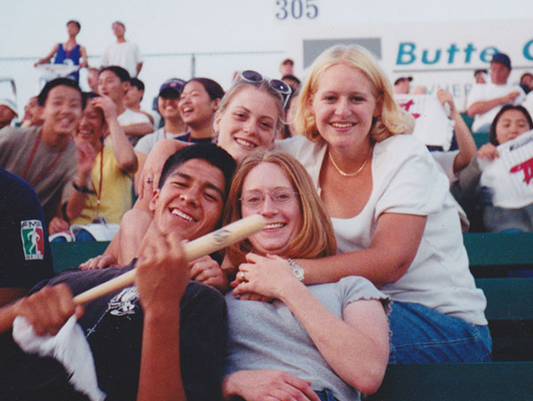 Amy Kee in the stands