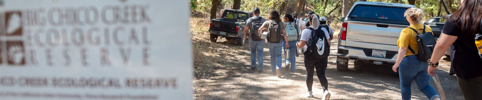 Students visit Big Chico Creek Ecological Reserve