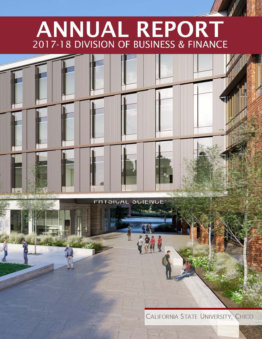 Cover of the 2017-18 Business and Finance Annual Report